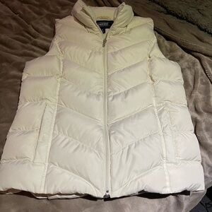 Women's Cream Puffer Vest